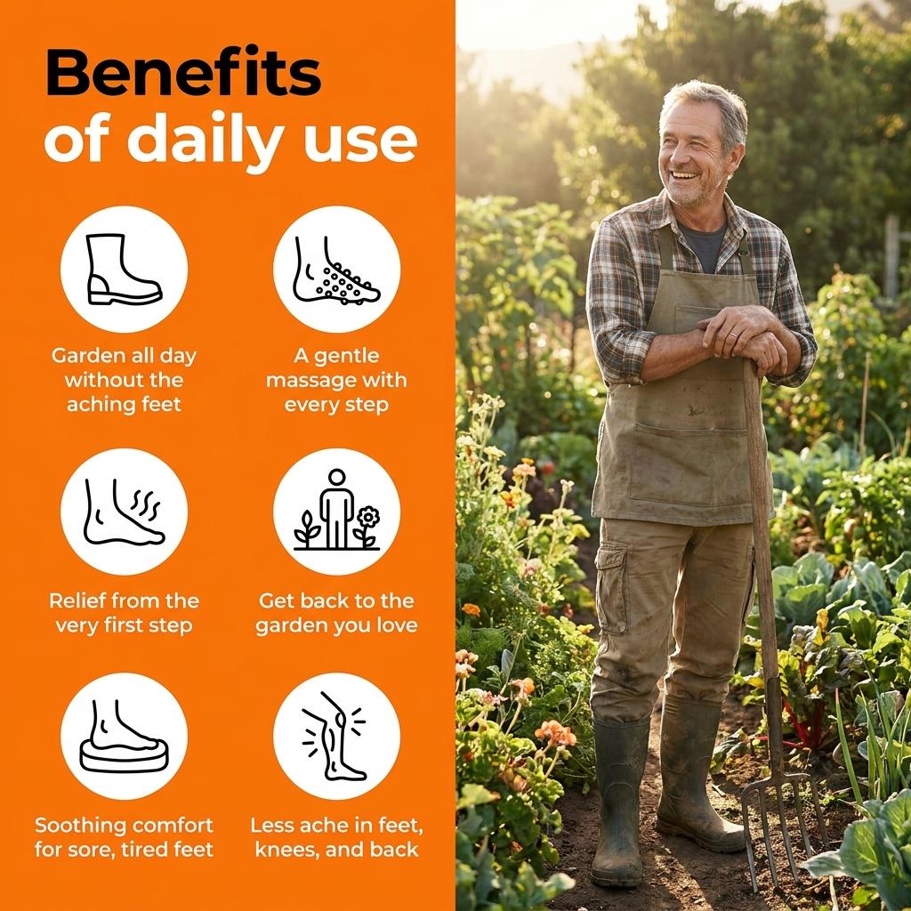 Gardening Acupressure Massage Insoles