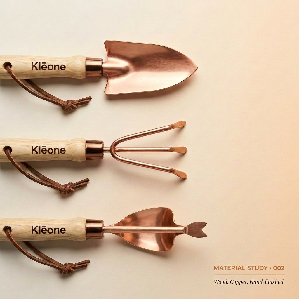 Copper Trio Garden Tool Set